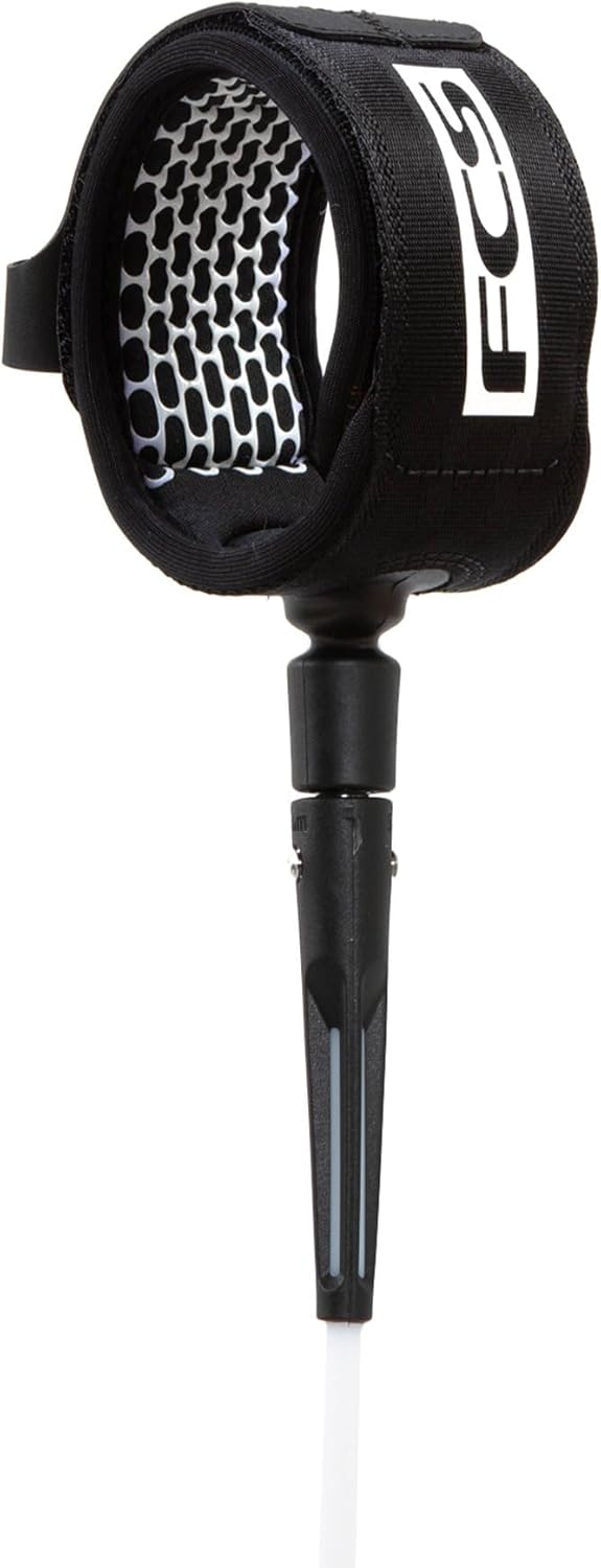 FCS All Round Essential 7' x 7mm Black / White 6', Black / White 6'