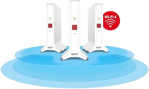 FRITZ!Mesh Set 4200 3er-Set (3x FRITZ!Repeater, ideal für Internetrouter oder Glasfasermodem (ONT),