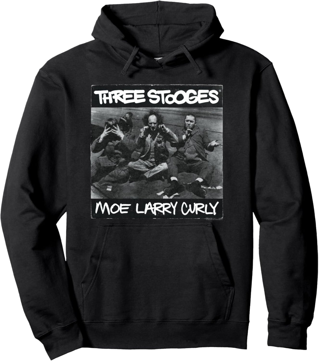 Three Stooges '90s Hip Hop Album Pullover Hoodie