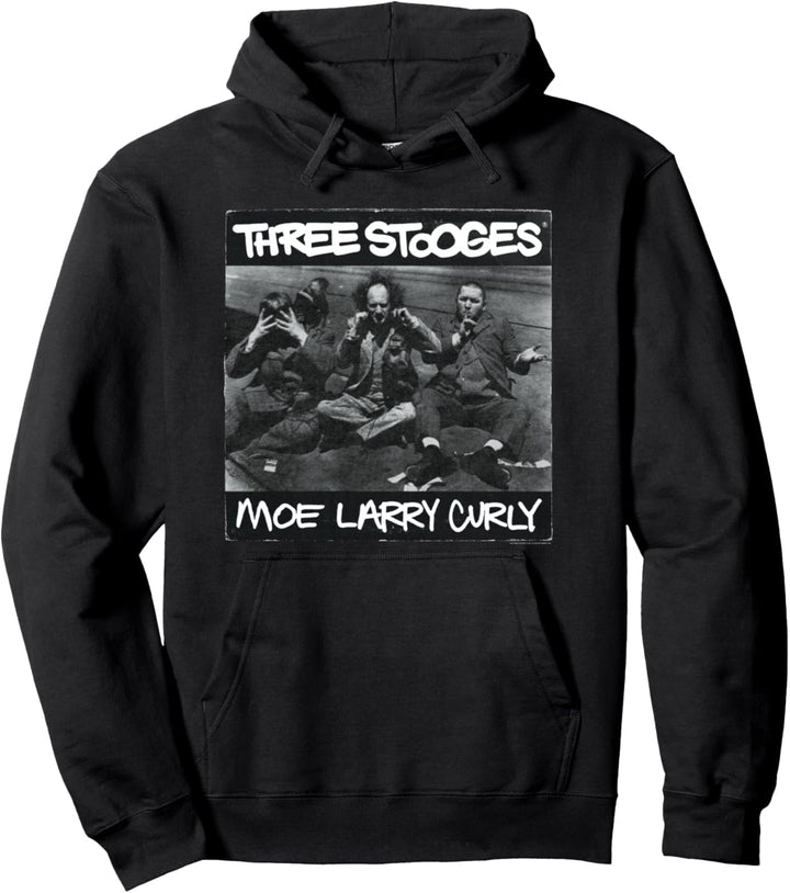 Three Stooges '90s Hip Hop Album Pullover Hoodie