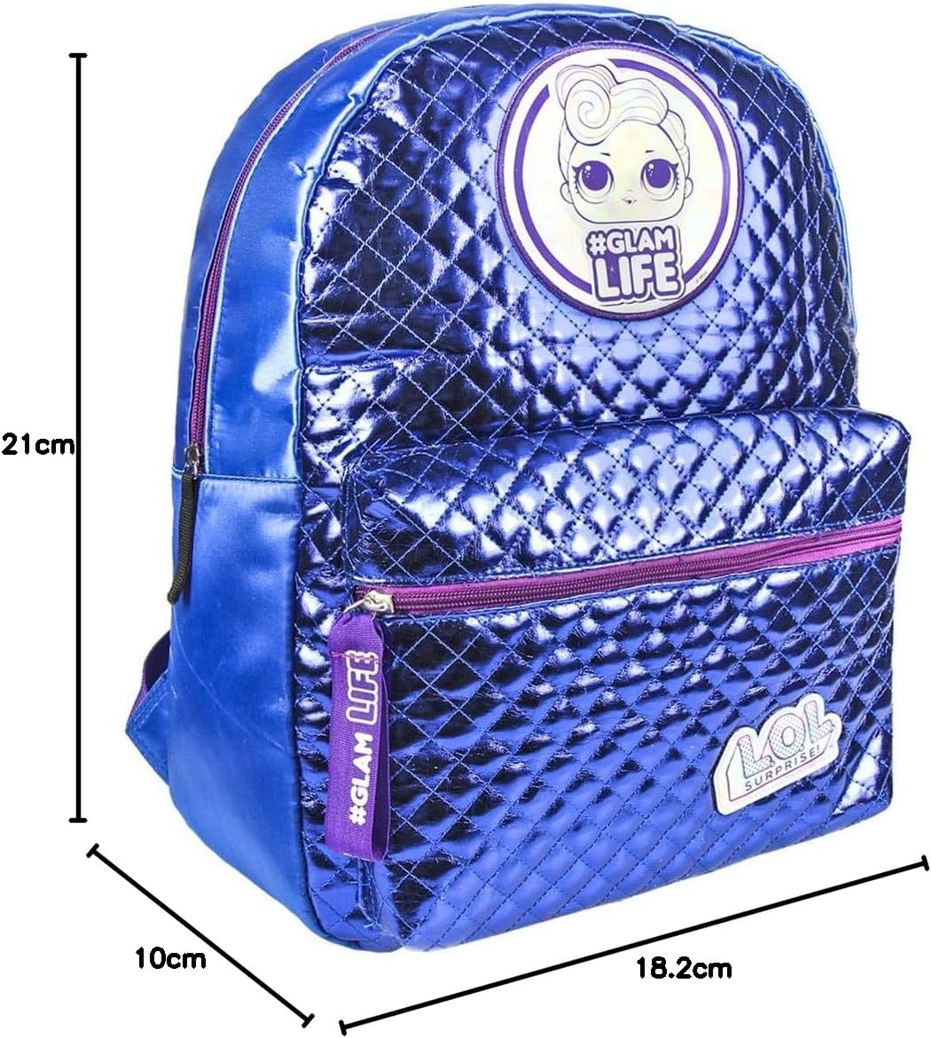 Artesania Cerda Mochila Casual Moda Lol Schulrucksack, 40 cm, Blau (Azul) 2100002695