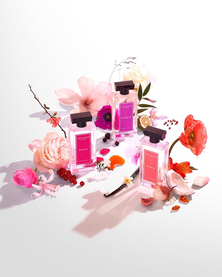 Ted Baker Floret Polly EDT, Pfirsich- und Mandarinen-Kopfnoten mit Jasmin- und Geissblatt-Basisnoten