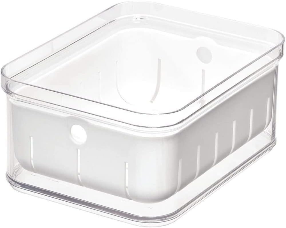 iDesign 56600 Küchen Organizer, grosser Drehteller mit 2 Ebenen aus BPA-freiem Kunststoff 23 cm & 71