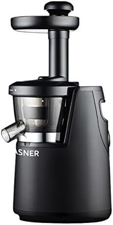 VASNER Entsafter schwarz für Obst und Gemüse Slow Juicer Saftpresse elektrisch für bessere Säfte ink