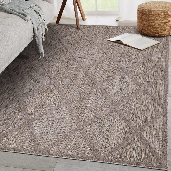 carpet city In-& Outdoor Teppich - 240x340 cm - für Innen-& Aussenbereich - Wetterfest Balkon-Teppic