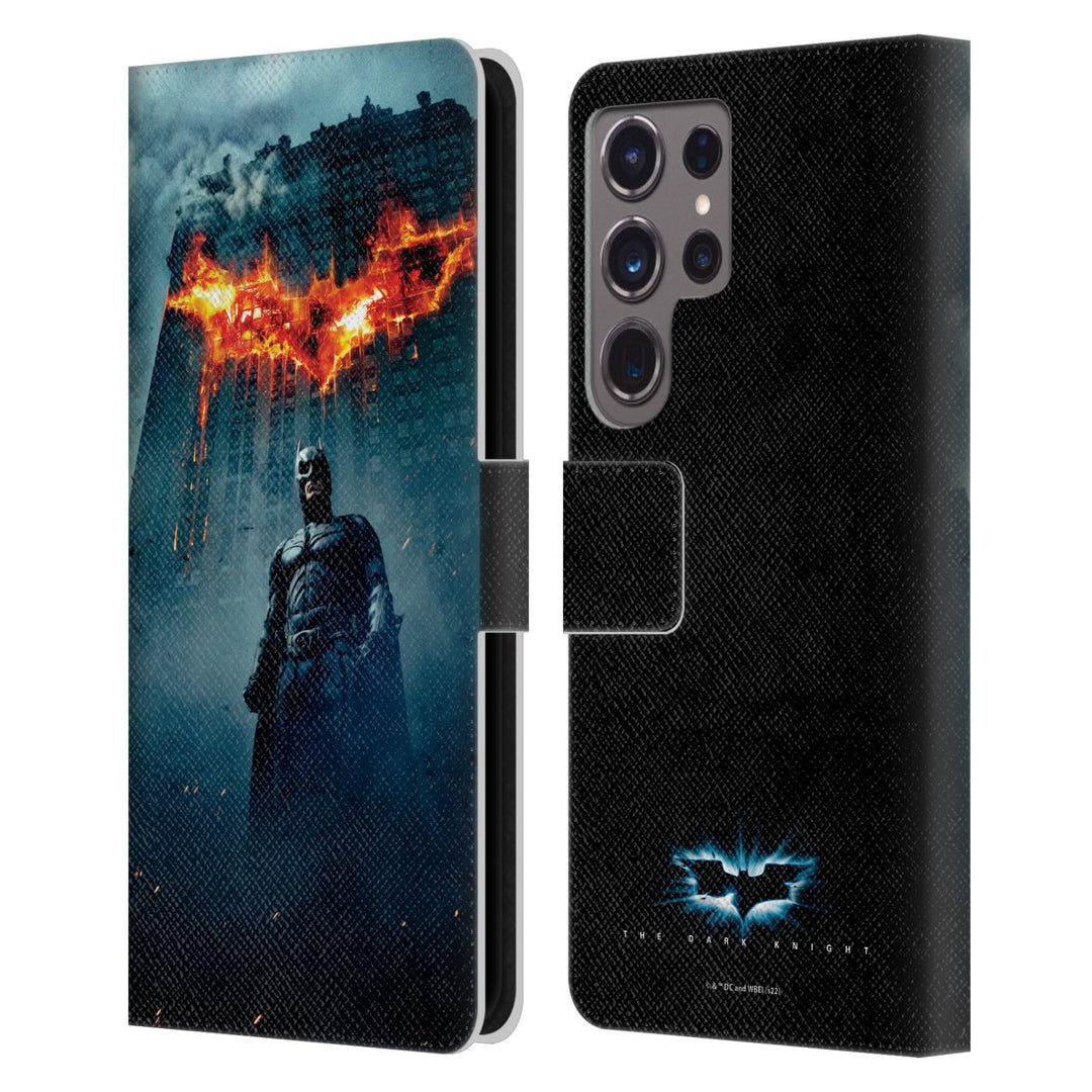 Head Case Designs Offizielle The Dark Knight Batman-Plakat Wichtige Kunst Leder-Wallet-Hülle Kompati