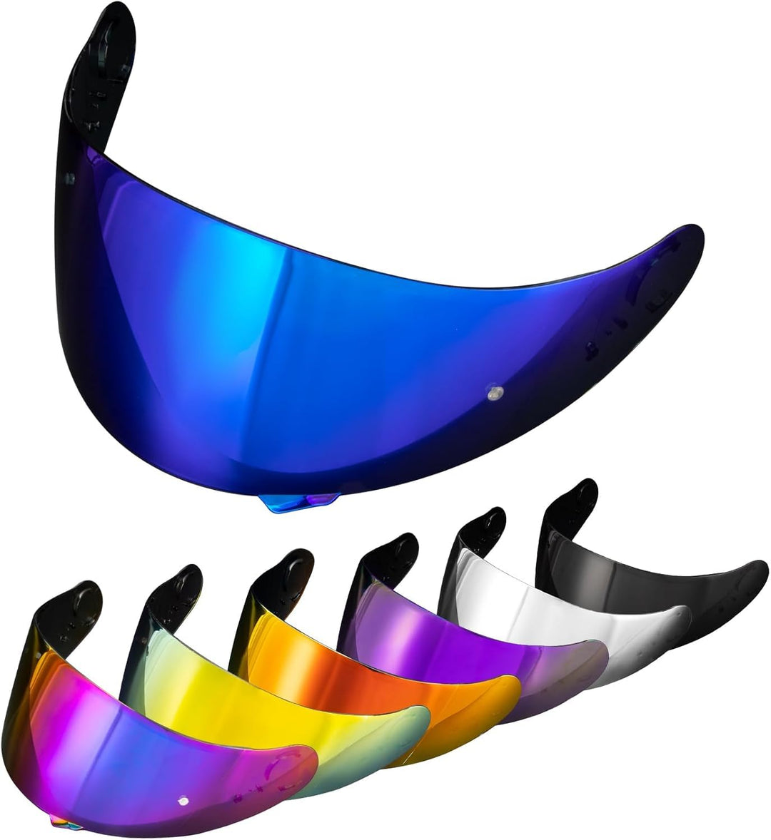 PSLER Helm Visier Verspiegelt für Shoei GT Air GT Air 2 TC-5 TC-9 Neotec CNS-1,Helmvisier Getöntes V