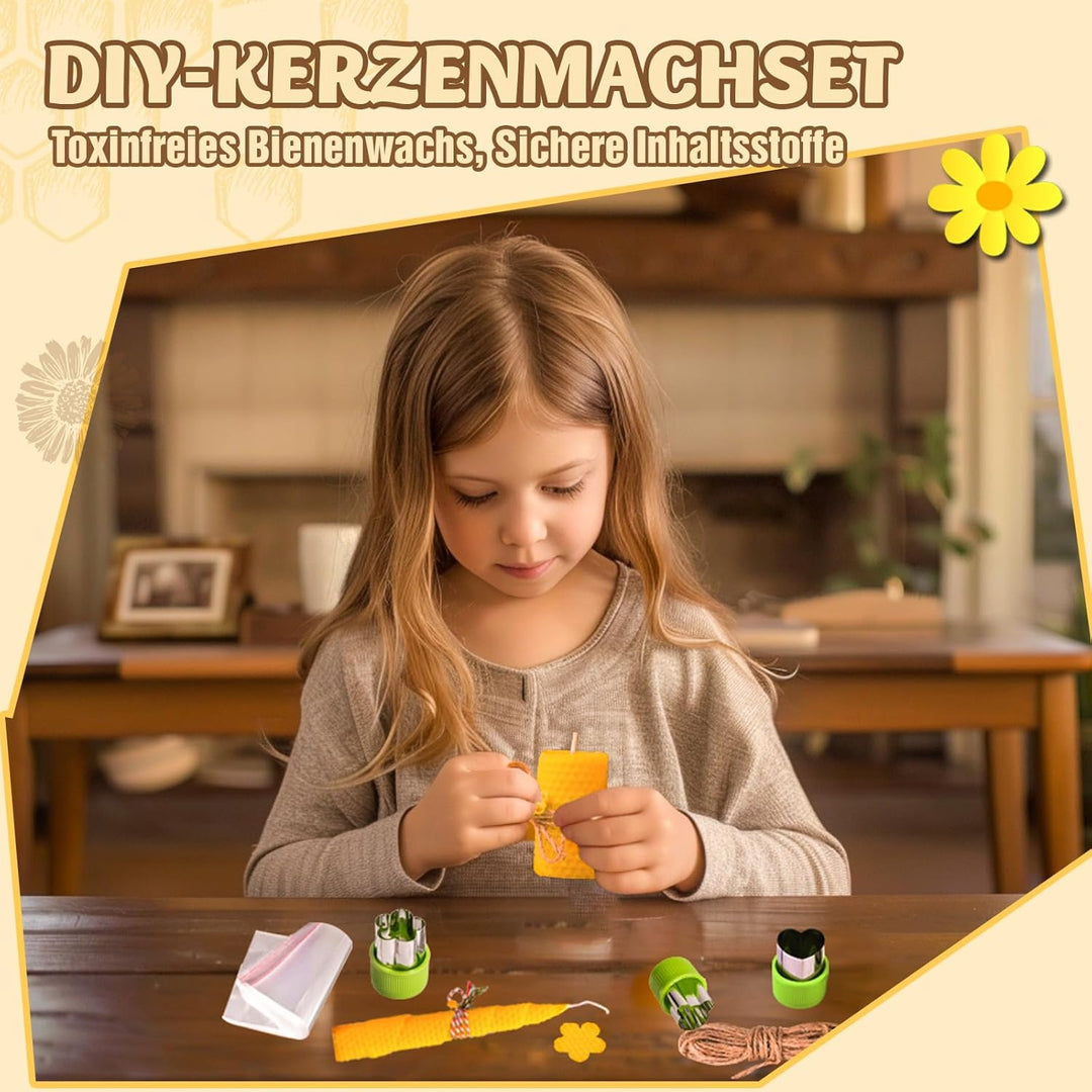 YOOHBERRYS Bienenwachsplatten für Kerzen, 24PCS Gelbe Bienenwachsplatten, Wachsplatten für Kerzen mi