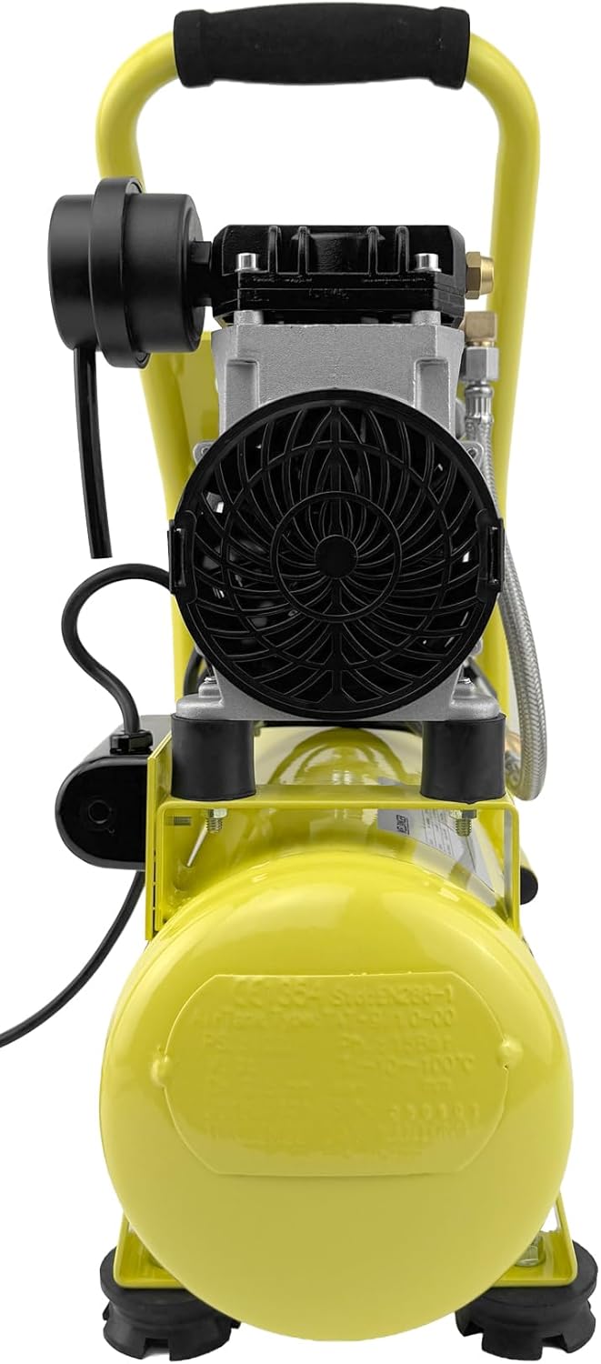 WELDINGER Flüster Kompressor FK 65 pro 750 W 90 l Luftabgabe innenbeschichteter Tank 9 bar max. FK 6