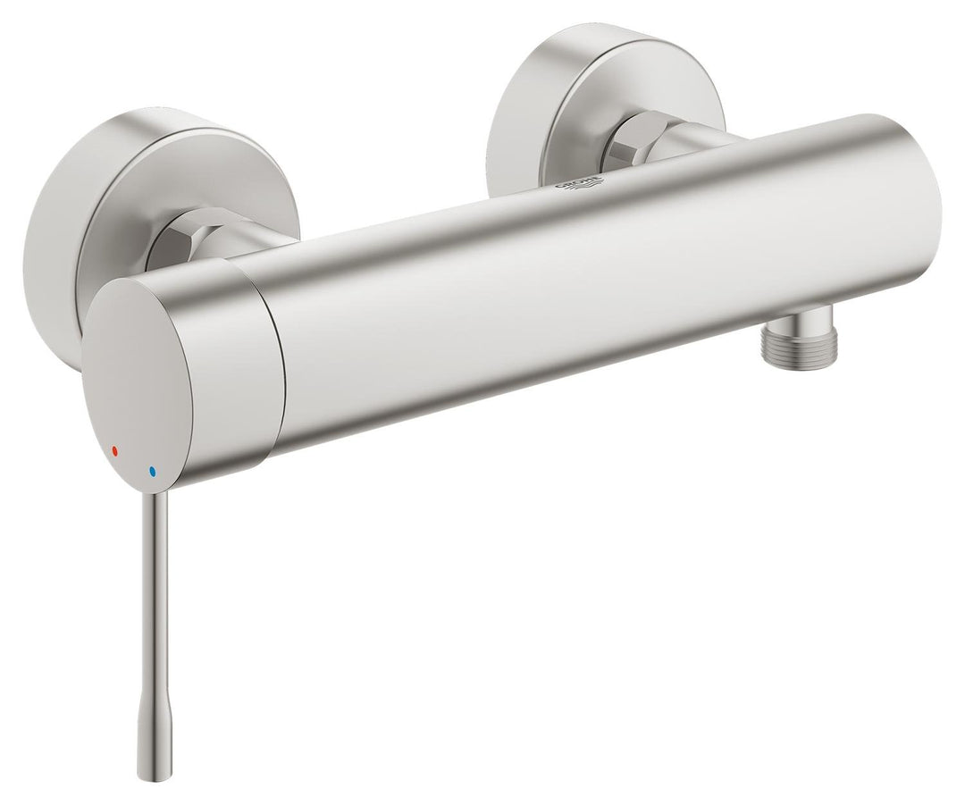 Grohe Einhand-Brausebatterie, DN 15 Wandmontage, 33636DC1, Supersteel Supersteel Edelstahl, Superste