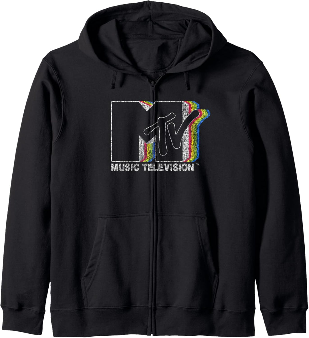 MTV Static Rainbow Logo Kapuzenjacke