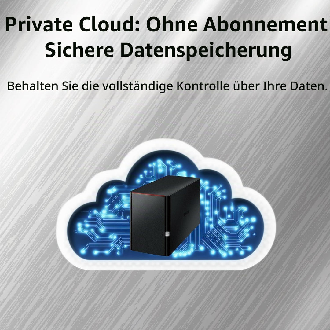 Buffalo LinkStation 410 2 TB High Performance NAS Persönlichen Cloud Storage und Media Server schwar