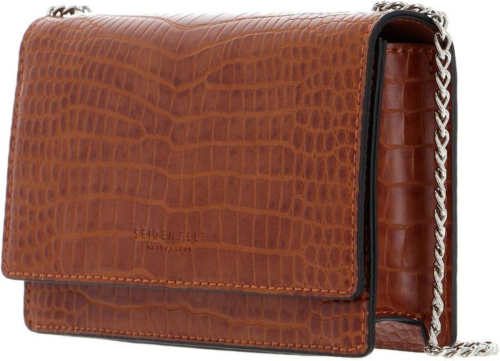 Seidenfelt Skane Schultertasche 17 cm cognac