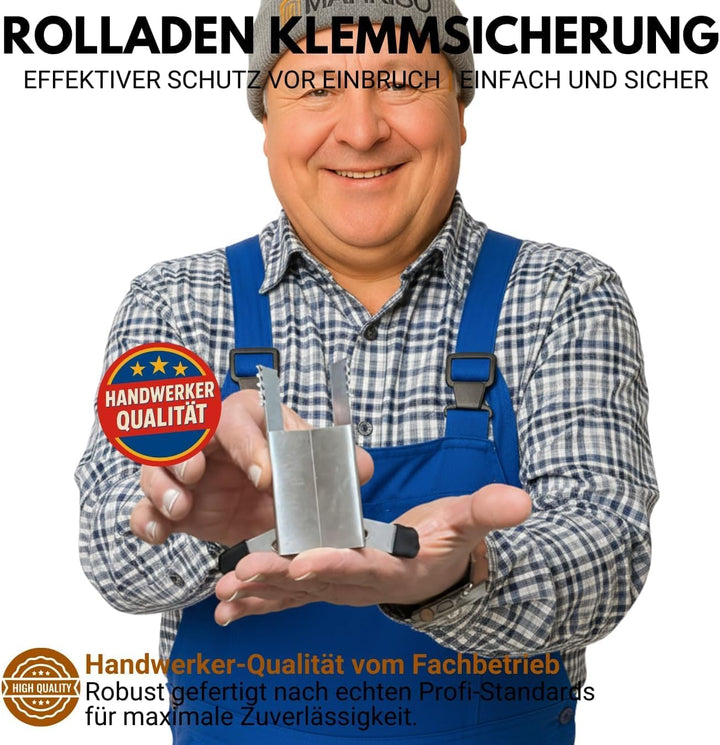 Klemmsicherung Rollladen Einbruchschutz für das Fenster, genial &amp; einfach Sie erhalten 20 Stück (10