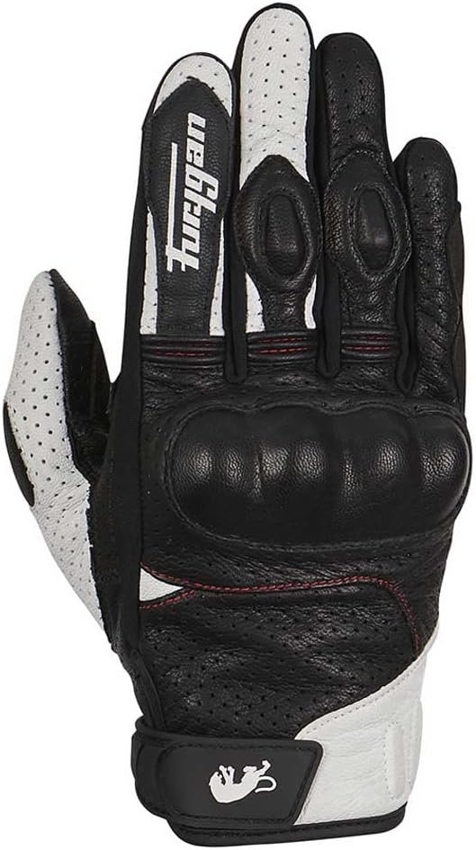 Furygan Men's Td21 Vented MOTORRADHANDSCHUHE S Schwarz-Weiss-Rot, S Schwarz-Weiss-Rot