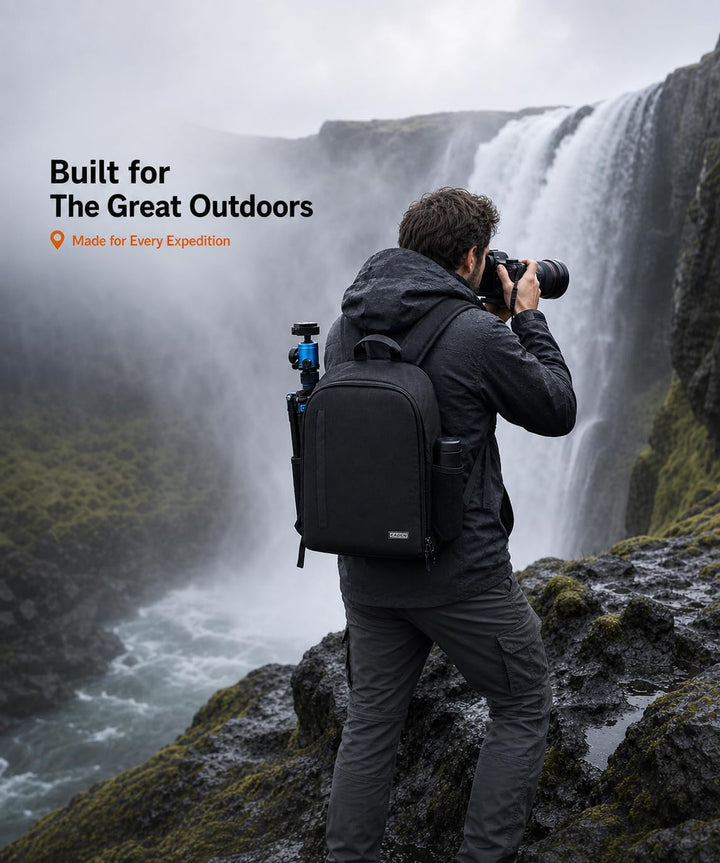 CADeN Kamerarucksack Camera Backpack Wasserabweisend Kameratasche Fototasche Kompatibel mit Sony Can