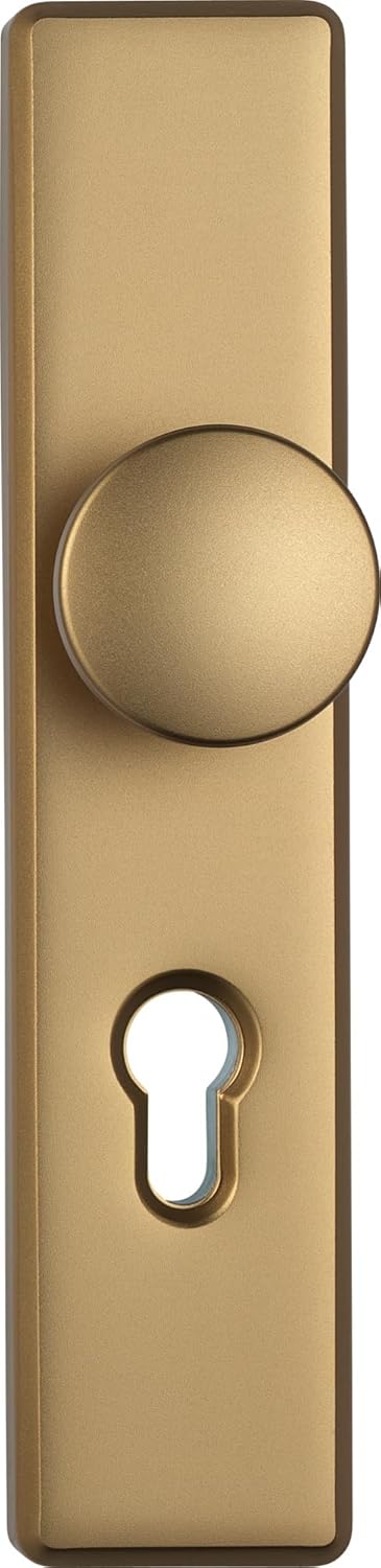 ABUS Tür-Schutzbeschlag KLS114 F4 08296 F4 Bronze Wechselgarnitur Single, F4 Bronze Wechselgarnitur