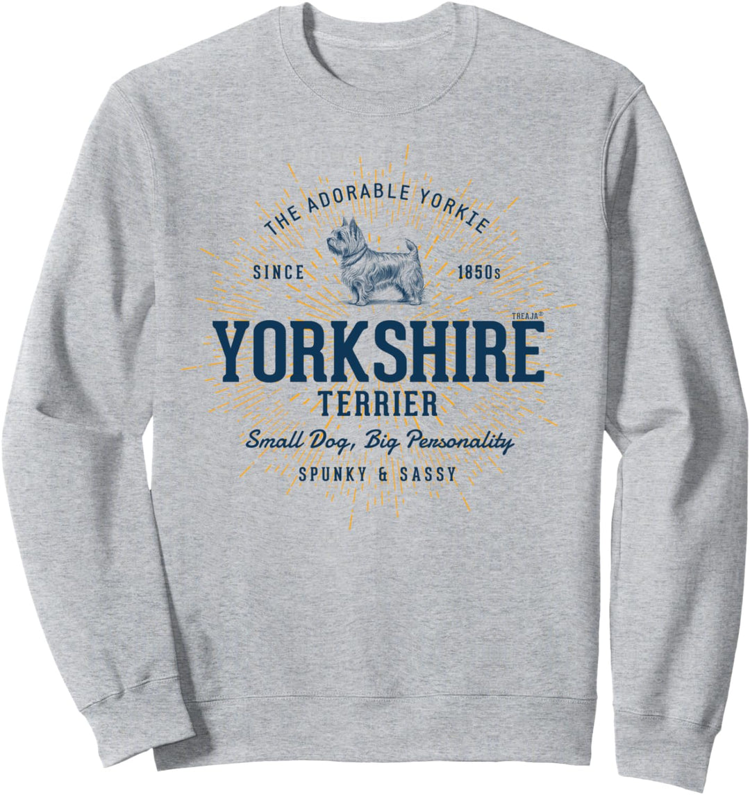 Retro-Stil Yorkshire Terrier Vintage Sweatshirt