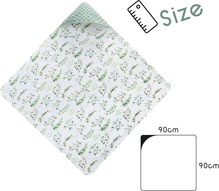 Miracle Baby Einschlagdecke Babyschale Winter Universal Kuscheldecke 90x90cm für Buggy Kinderwagen (