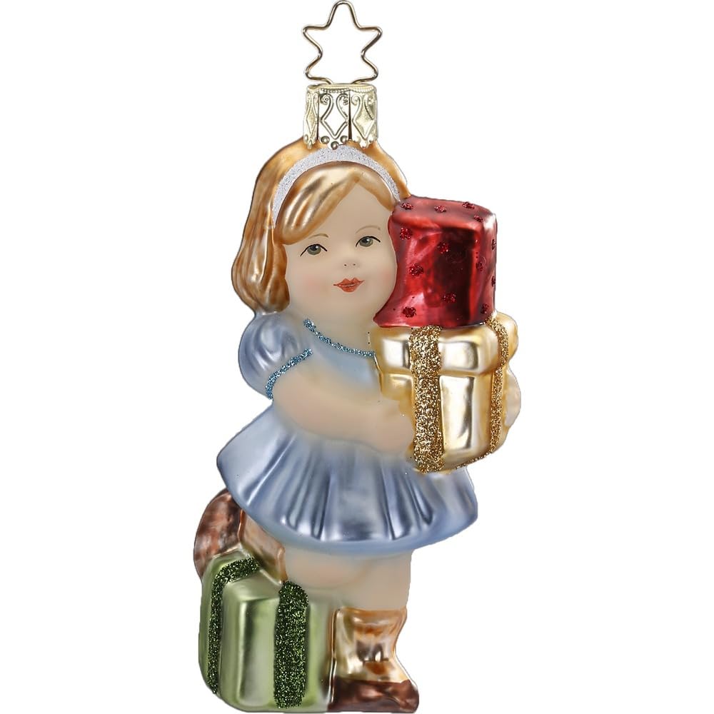 Inge-glas - Christbaumschmuck, Baumschmuck - Geschenk für Dich - Glas - mundgeblasen - Grösse: 11 cm