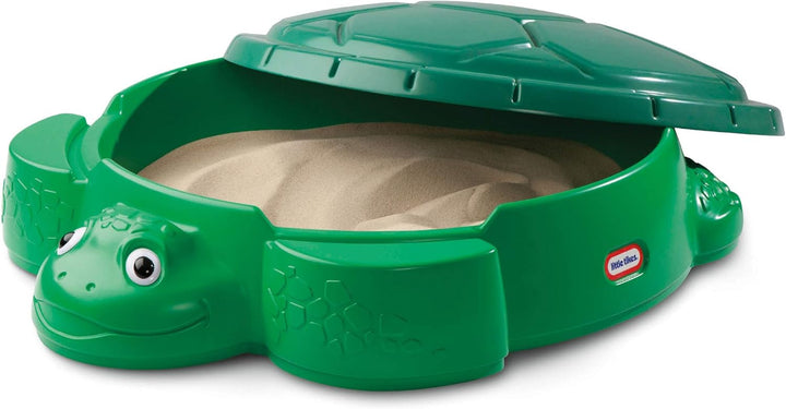 Little Tikes Schildkröte Sandkasten für den Garten. Sicheres & tragbares Sommerspielzeug, Planschbec