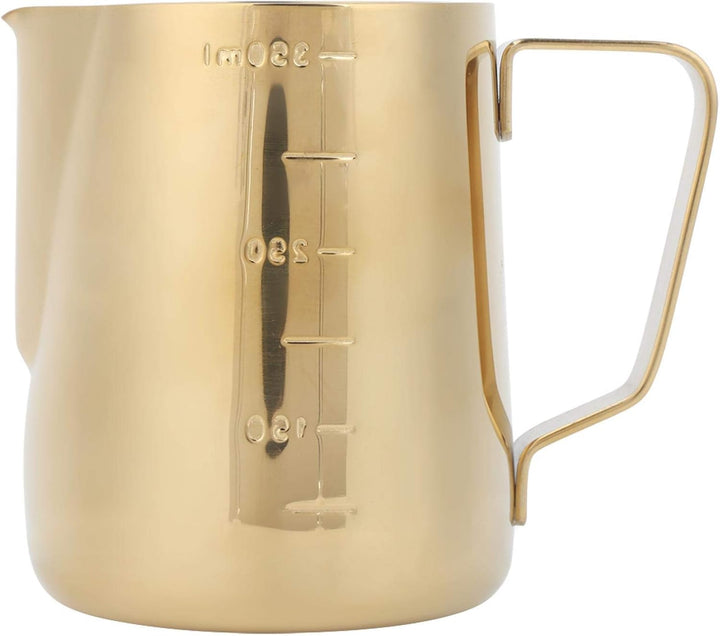 Milchkännchenbecher aus Edelstahl, Kaffee Latte Becher mit ergonomischer Griffwaage Der Milchkrug ha