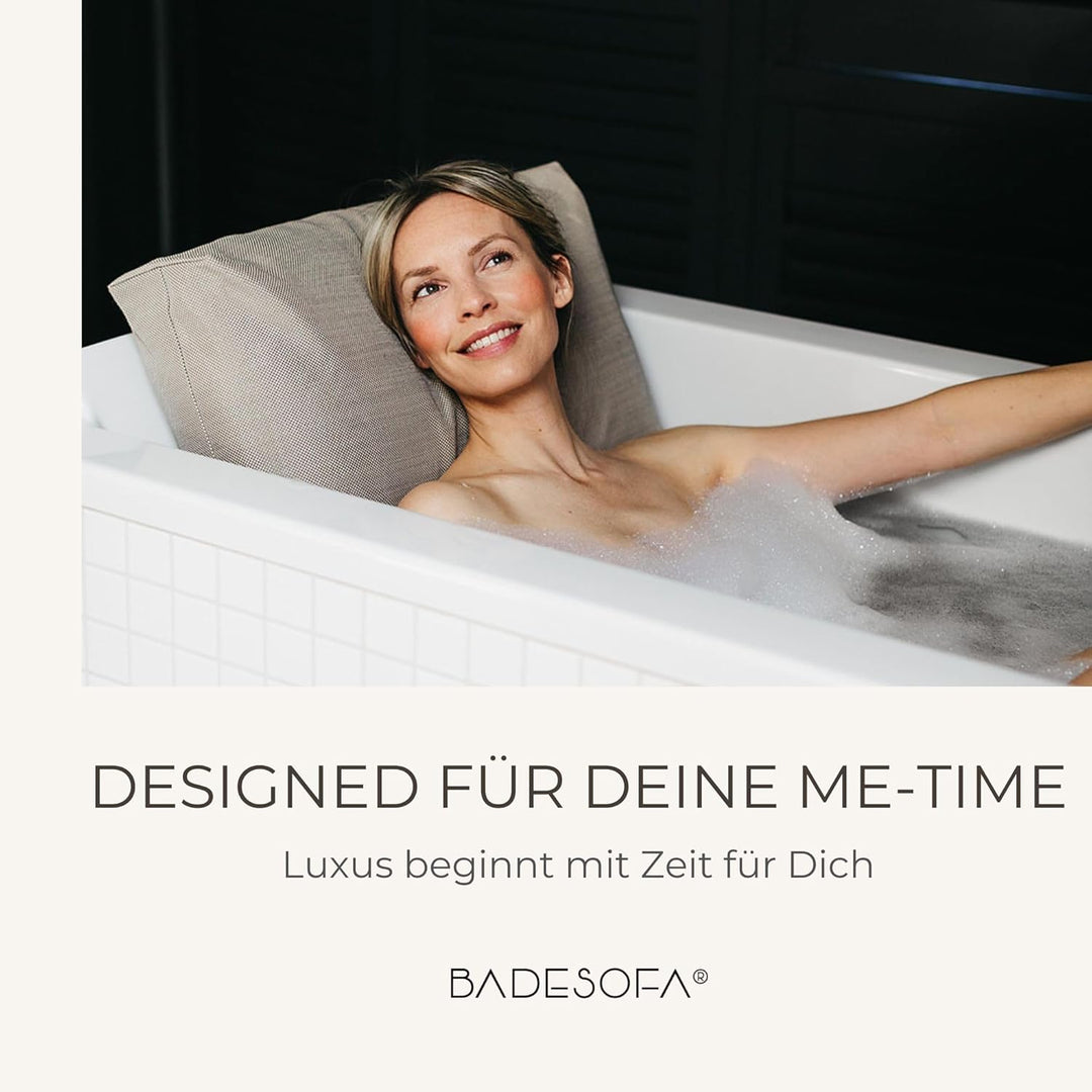 BADESOFA® Fusskissen | Premium-Qualität | Badewannen-Kissen für bequemes Baden | Made in EU | Badewa