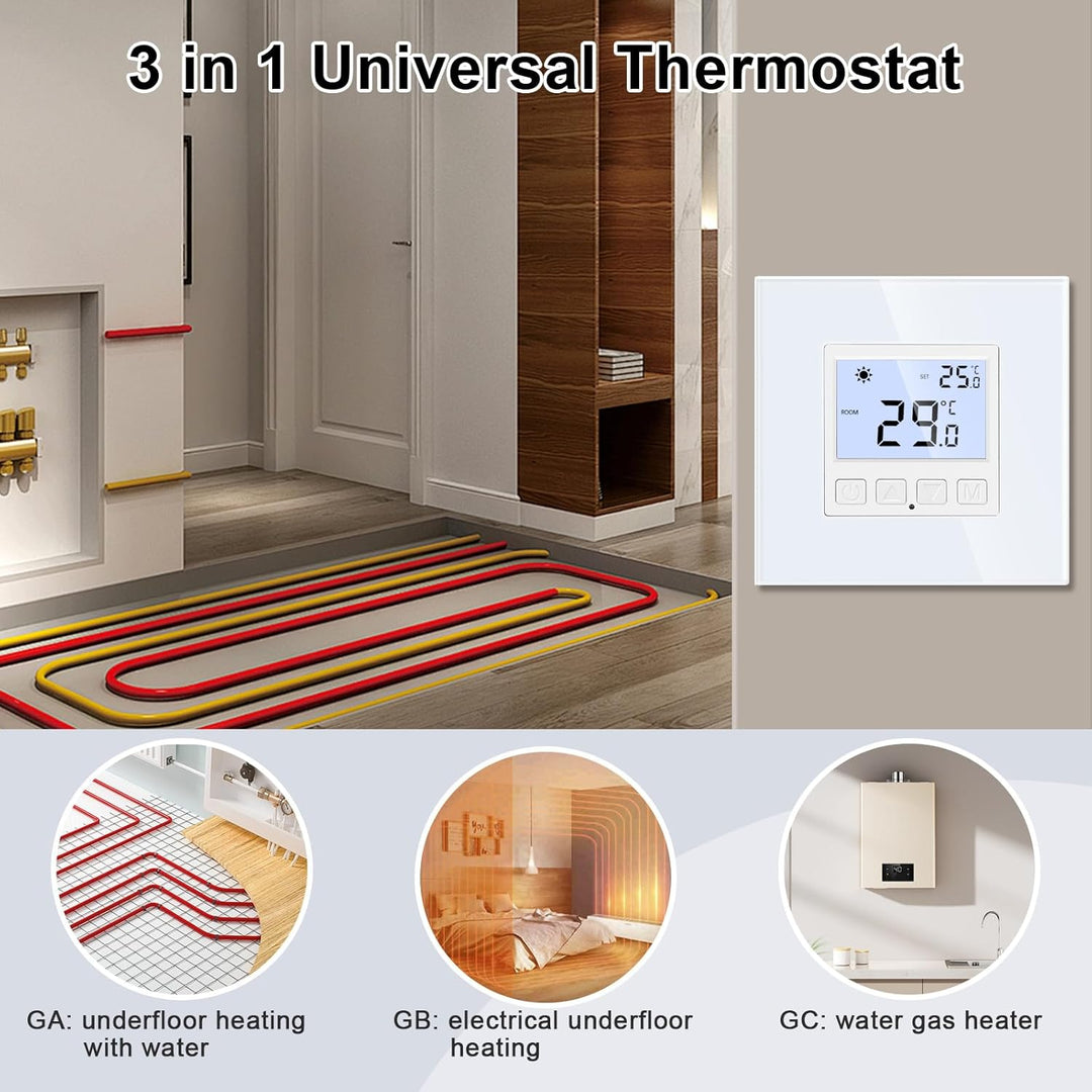 Digital Programmierbar Thermostat Heizung Weiss Bodenheizkammer Konstante Temperaturkammer für elekt