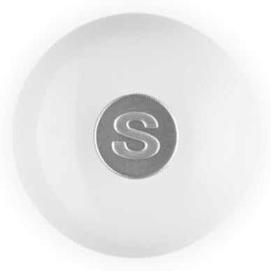 Le Creuset Salzmühle, ABS-Kunststoff, 6,2 x 6,2 x 20,8 cm, Keramik-Mahlwerk, Weiss, 96002000010000 S