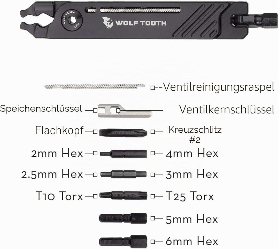 Wolf Tooth Multitool 8-Bit Pliers Schwarz Einheitsgrösse Multi, NO SIZE Multi