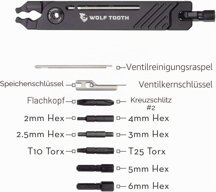 Wolf Tooth Multitool 8-Bit Pliers Schwarz Einheitsgrösse Multi, NO SIZE Multi