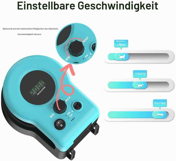 Interaktives Katzenspielzeug Drei-Anker-Design,Katzenspielzeug Selbstbeschäftigung Automatische/Fern