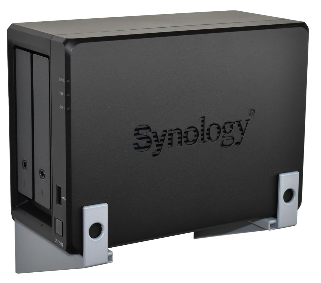 Wandhalterung passend für Synology Diskstation DS720+, DS723+, DS725+ und DVA1622, Grau, Grau