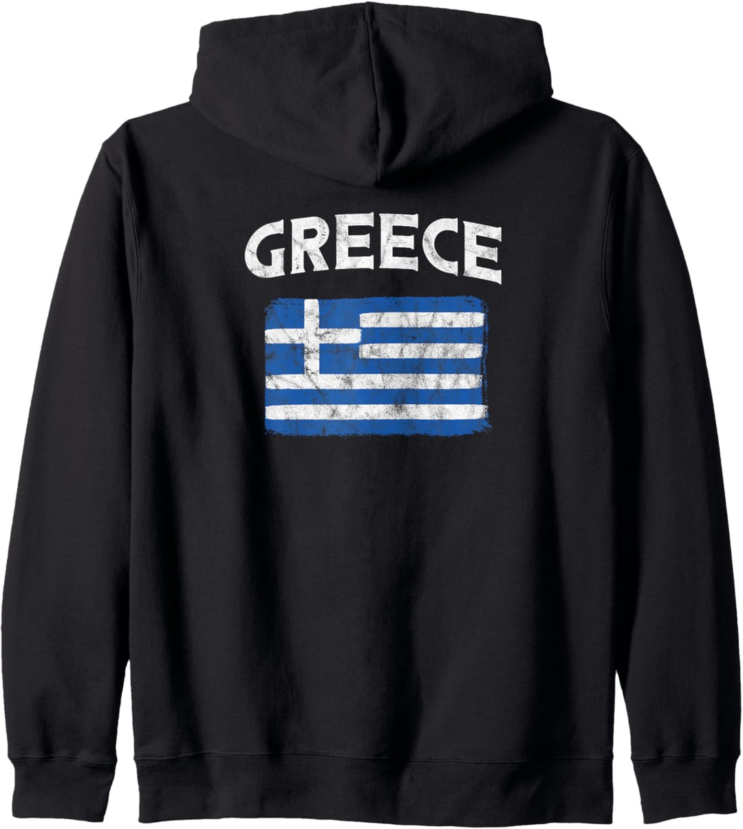 Griechische Flagge (Vintage) – Griechenland-Flagge. Kapuzenjacke