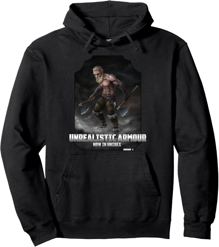 Unrealistische Rüstung jetzt in Unisex für Fans von Pullover Hoodie
