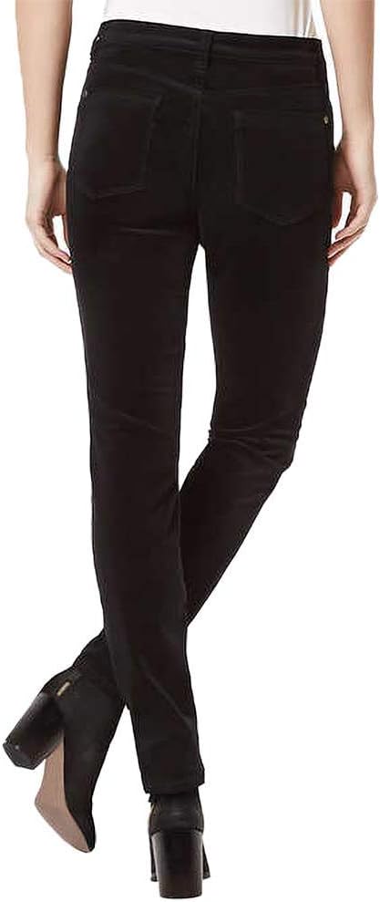 Buffalo David Bitton Womens Velvet Stretch Skinny Pant (Black, 8/29)