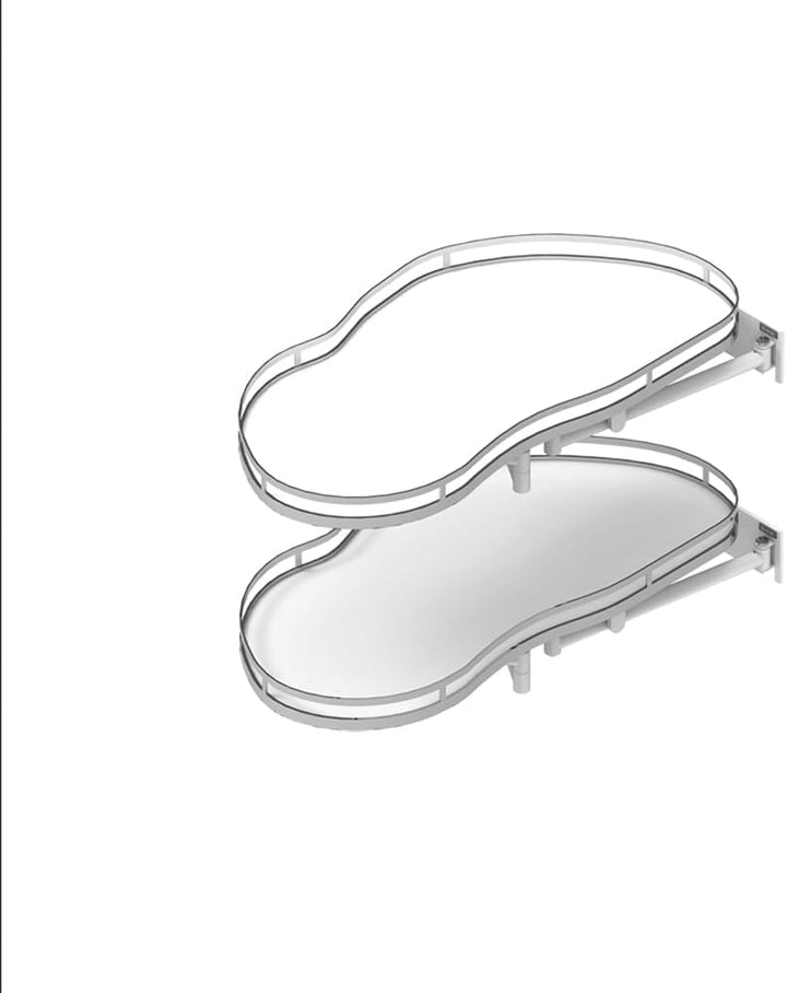 Sossai Eckschrankauszug Corner Optima Linia Maxima in Weiss, 80 cm, Linksausführung Weiss Links, 80c