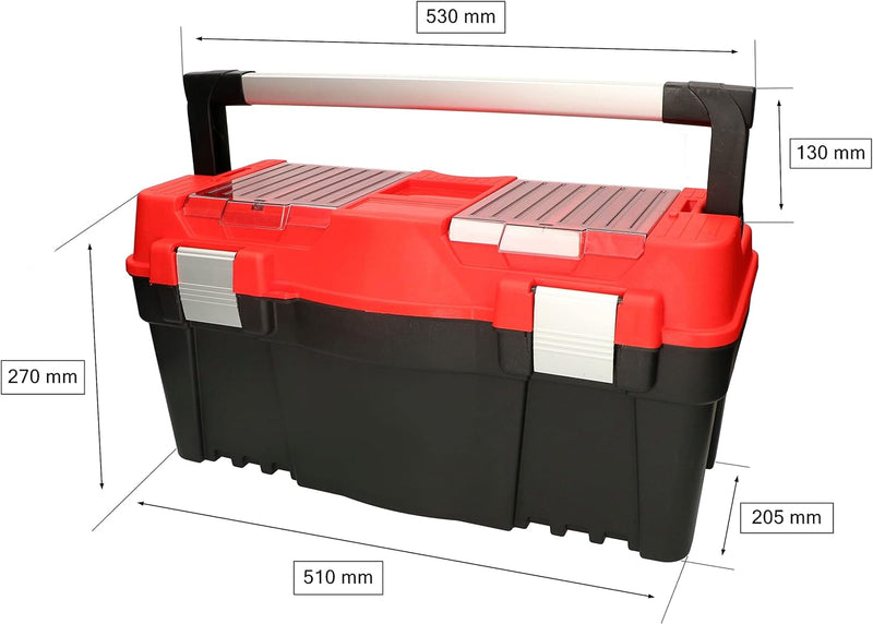 KOTARBAU® Werkzeugkoffer 22" Werkzeugkasten Organizer Schrauben, 22"