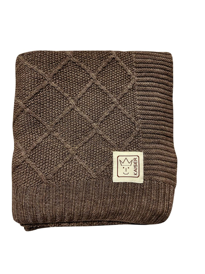 Kaiser 65217391 Wool - Babydecke Strick 100% Merino Wolle, atmungsaktive Babydecke, Ganzjährig, Neug
