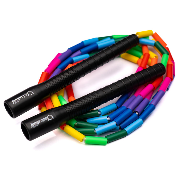 Professionelles Rope Skipping Wettkampf Springseil Freestyle Bead - Länge verstellbar (3m Seillänge)
