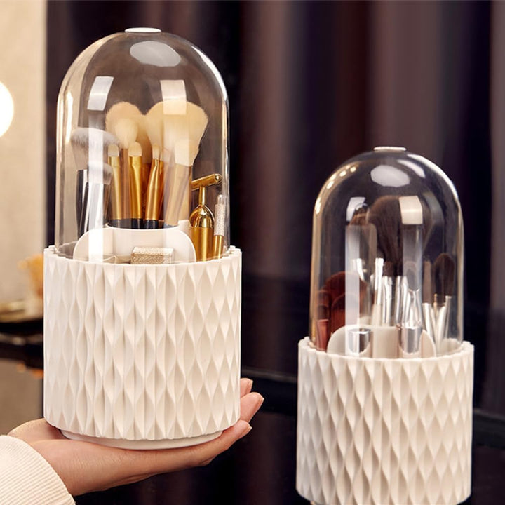 2 Stück Kosmetik Make Up Organizer, 360 Drehender Kosmetischer Pinsel Organizer Pinselhalter Pinsel