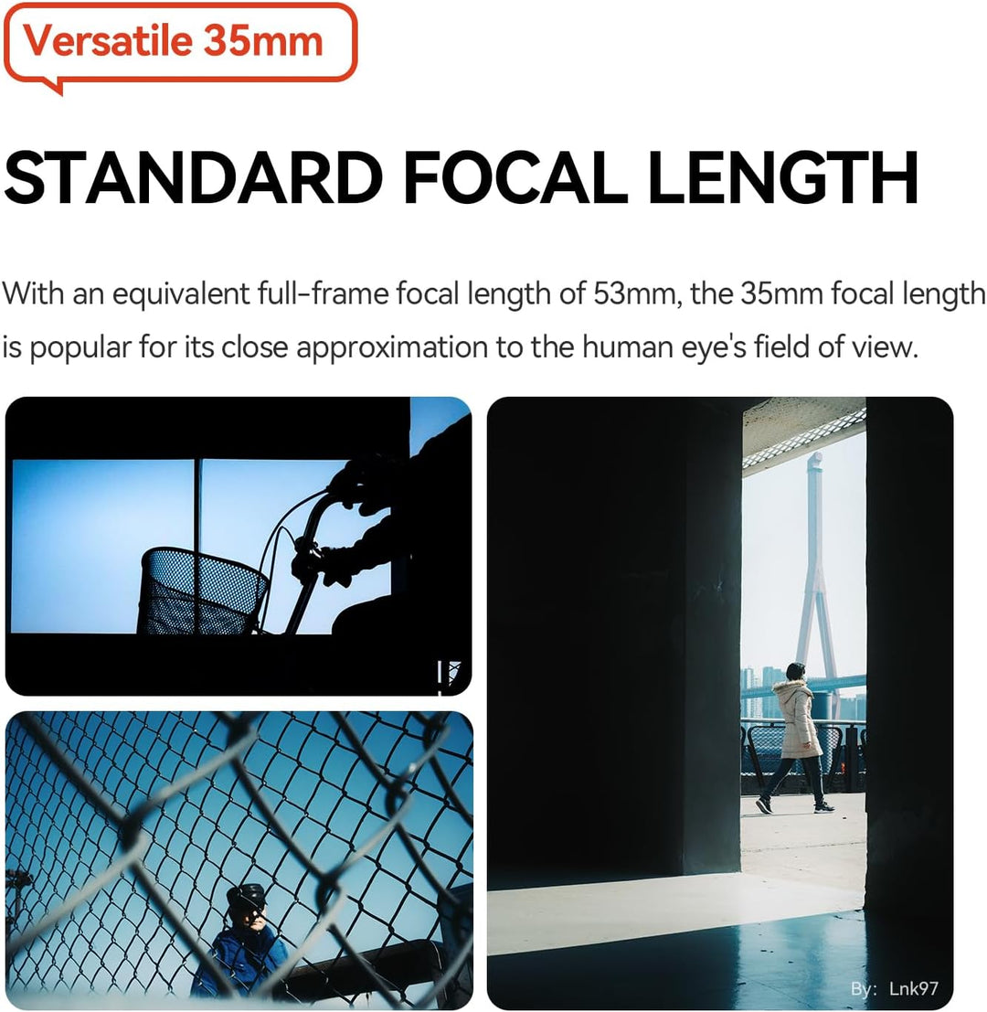 TTARTISAN 35 mm F1.8 Mark II für X-Mount Silver, AF-Objektiv 35 mm F/1.8 APS-C Portraitobjektive für