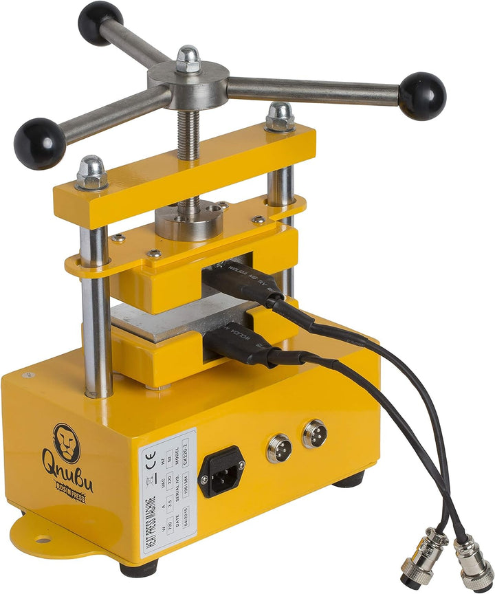 Qnubu Bolt Manuell 1 Tonnen (Platte 6 x 12 cm) Presse Rosin 1 Tonne Gelb