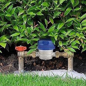 Garten-Wasserzähler Kupfer-Wasserzähler 1.5m3/h 0-40℃ Mechanischer Wasserzähler 15mm 1/2 Zoll Wasser