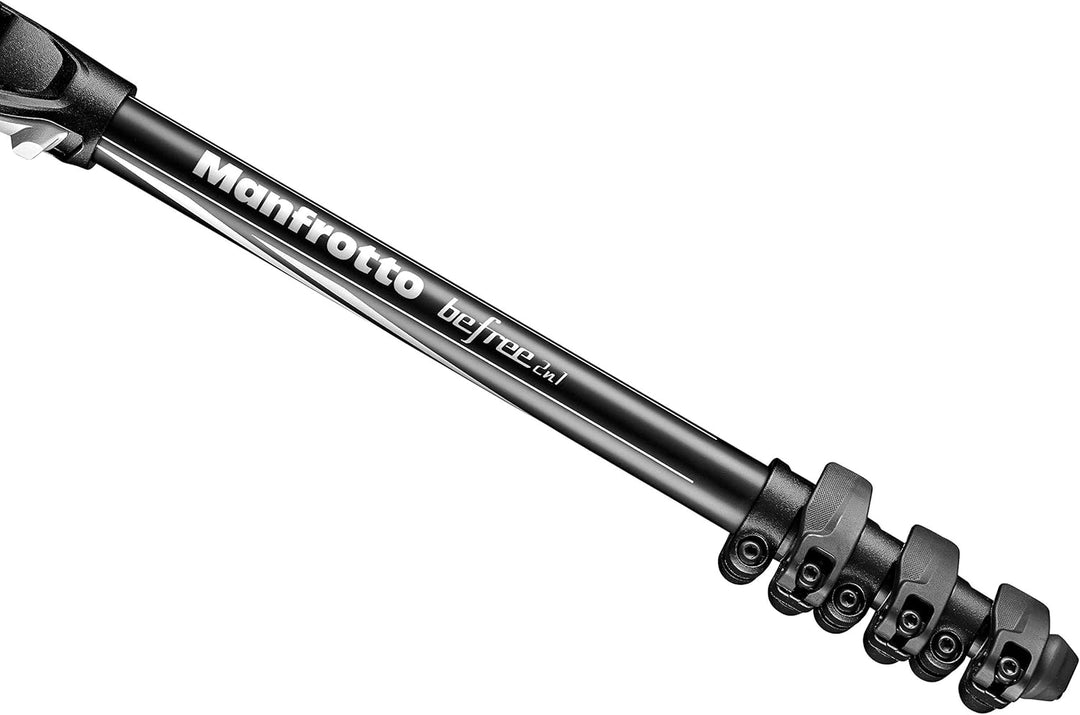 Manfrotto MKBFRLA4B-BHM Befree Advanced 2N1 Travel Tripod with Monopod, Lever Lock, Tripod Bag, Plat