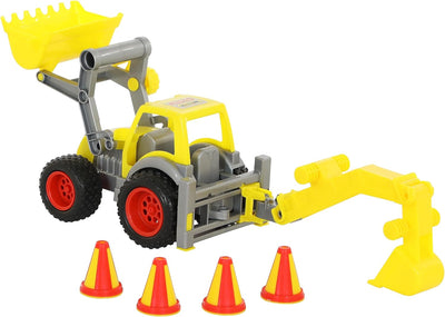 Polesie Wader Quality Toys 0377 ConsTruck Loader mit Baggerarm