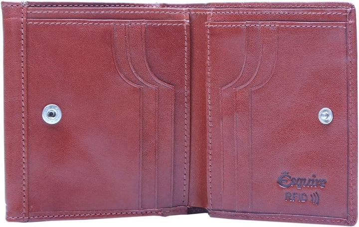Esquire Toscana Schachtelbörse Leder 10,5 cm Braun, Braun