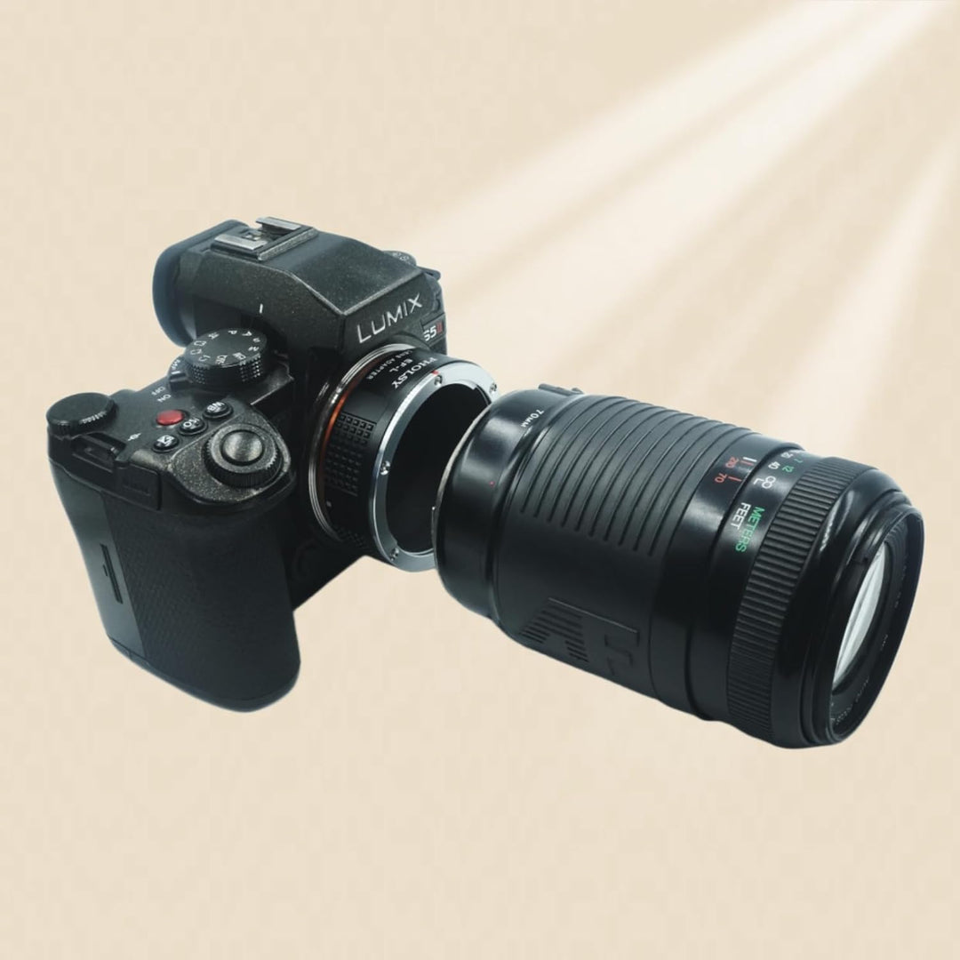 PHOLSY Objektivadapter Manueller Fokus Kompatibel mit Canon EOS EF EF-S Objektiv und L Mount Kamerag