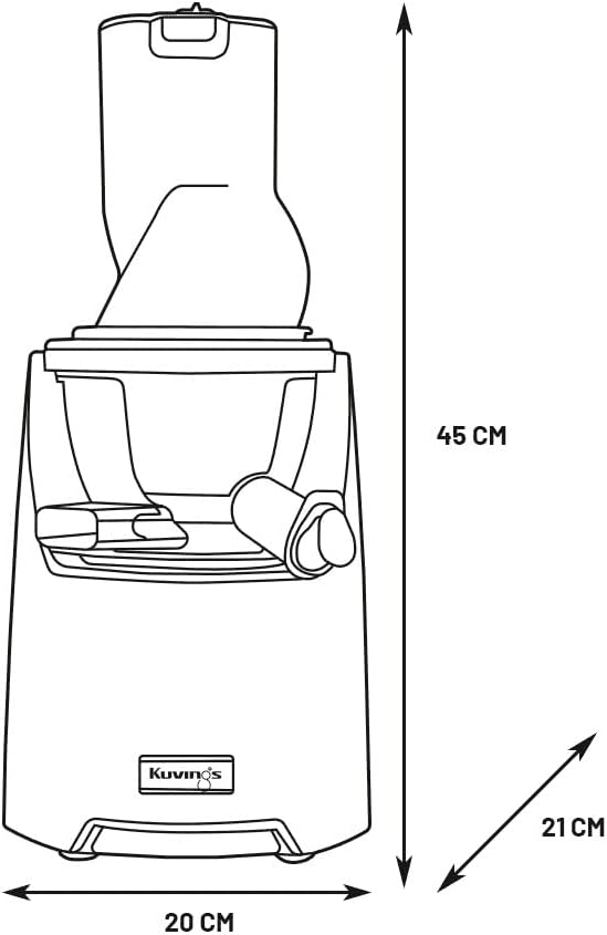 Kuvings | Entsafter | EVO820 | Whole Slow Juicer | Kaltpresser | Saftpresse | Langsamentsafter | Gem