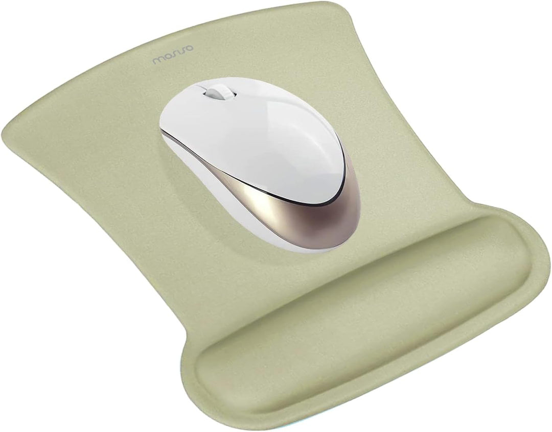 MOSISO Handballenauflage Set für Tastatur &amp; Maus, Ergonomisches Mauspad mit Handauflage&amp;Handballenau